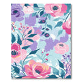 Blush Pink Floral Watercolor Bloom Rug
