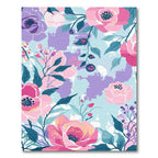 Blush Pink Floral Watercolor Bloom Rug