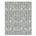 Abstract Geometric Lines Cream Slate Rug
