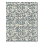 Abstract Geometric Lines Cream Slate Rug