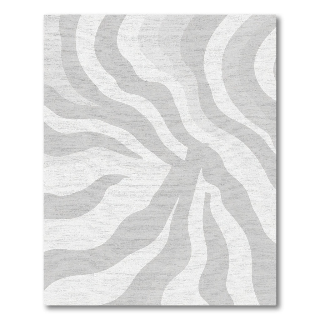 Monochromatic Grayscale Zebra Stripes Rug