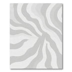 Monochromatic Grayscale Zebra Stripes Rug