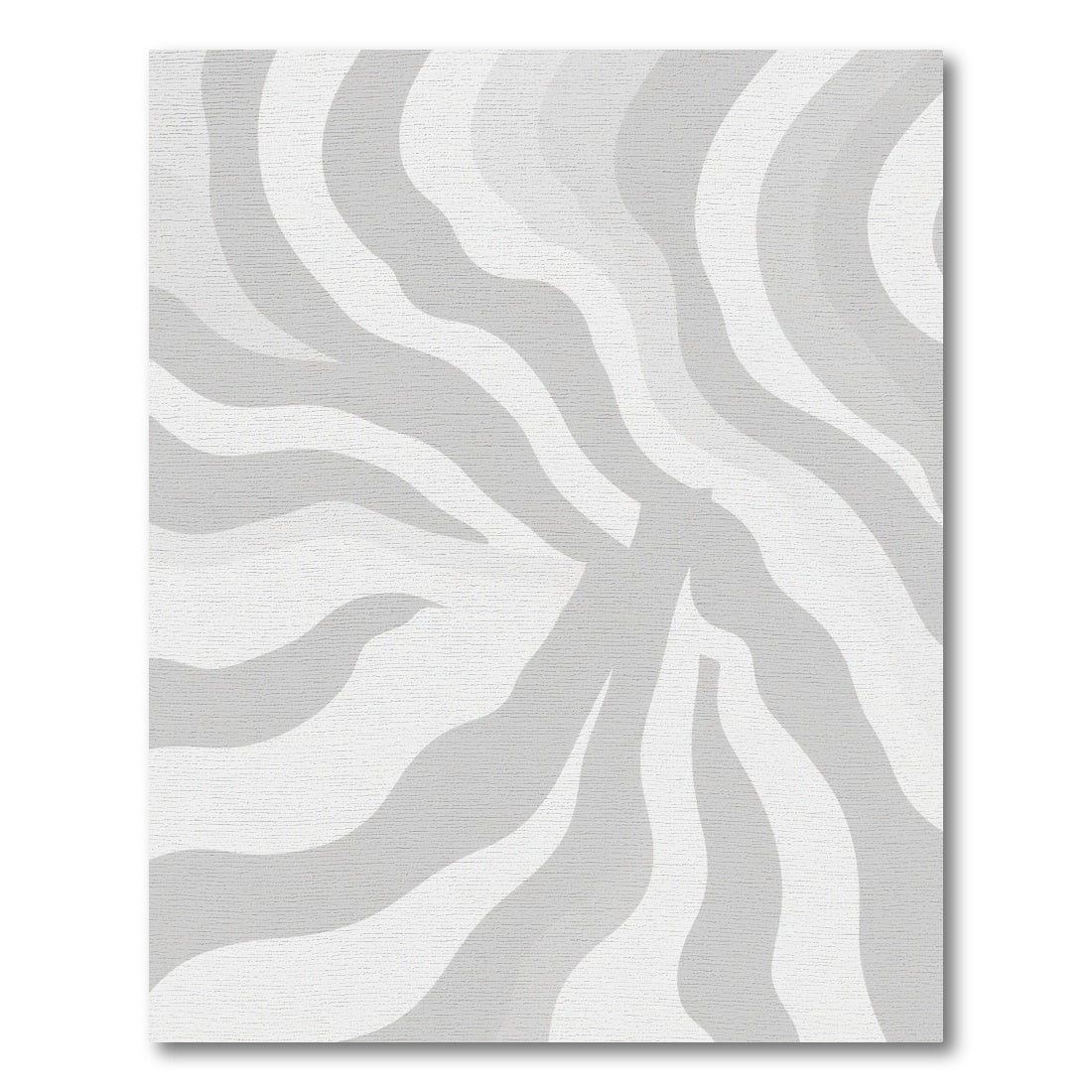 Monochromatic Grayscale Zebra Stripes Rug