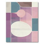Pastel Abstract Geometric Overlay Rug