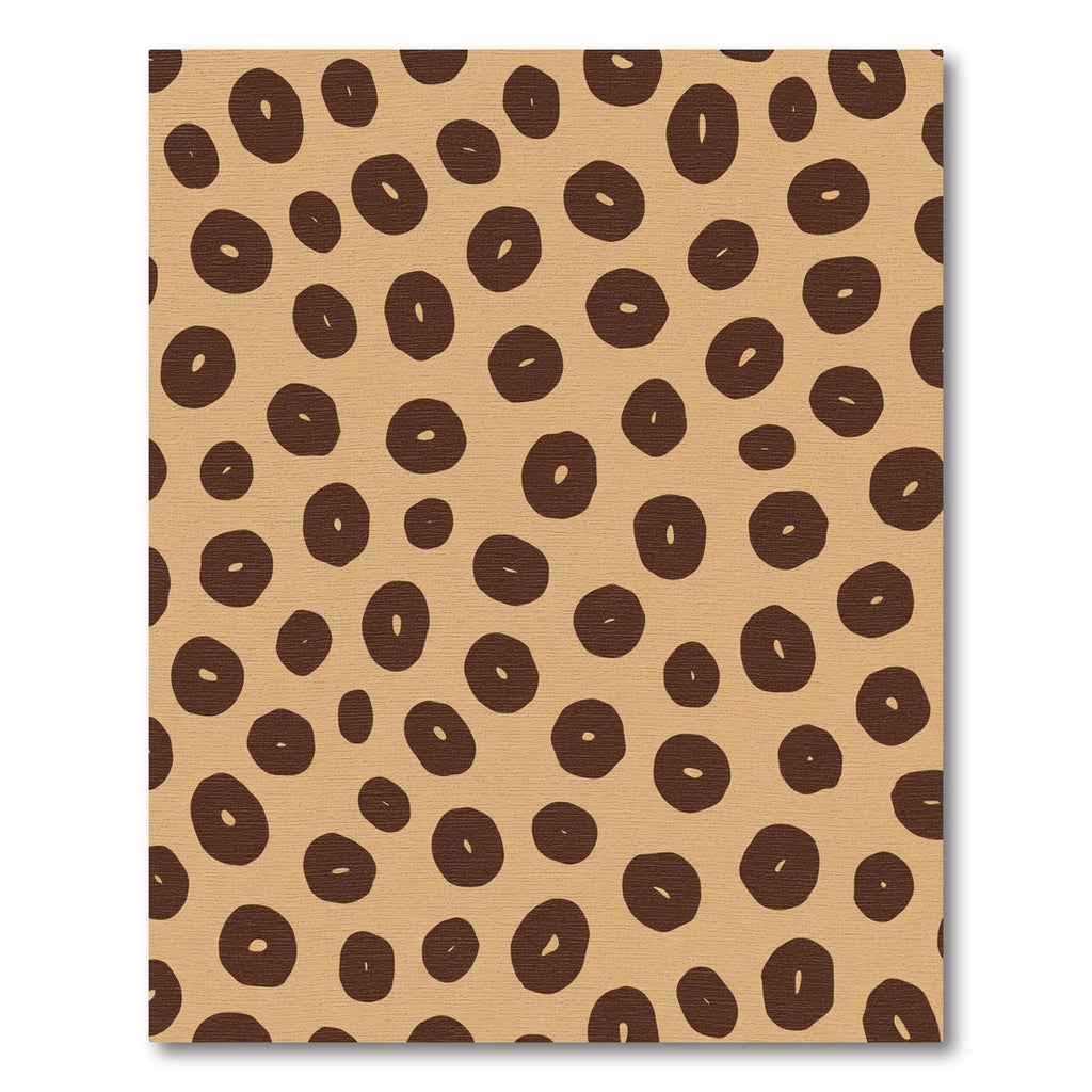 Brown Organic Spots Abstract Rug
