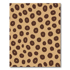 Brown Organic Spots Abstract Rug