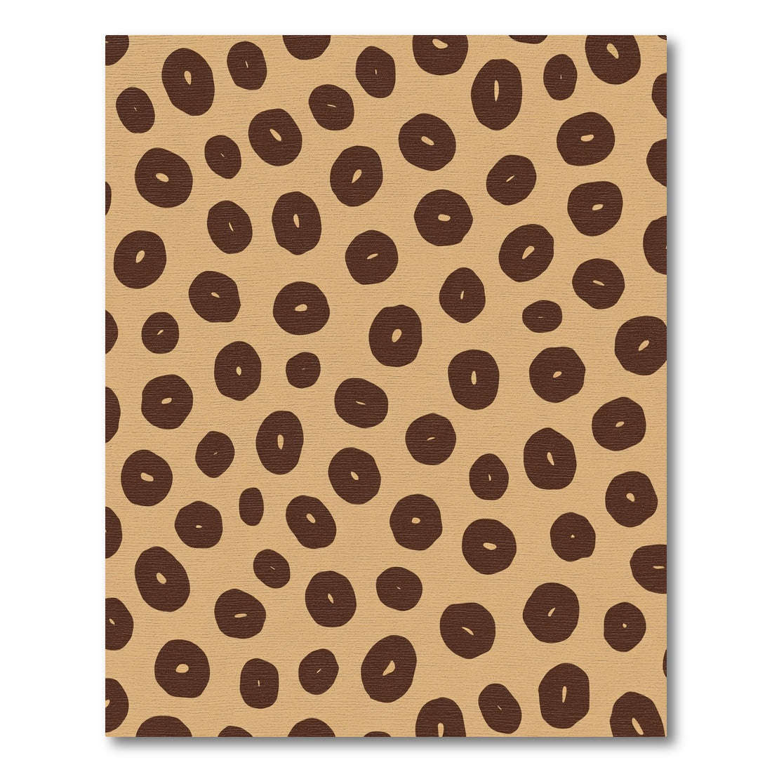 Brown Organic Spots Abstract Rug