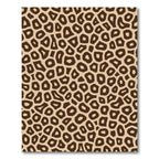 Brown Tan Spotted Animal Print Rug