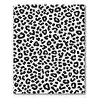 Classic Black White Leopard Spots Rug