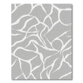 Gray White Organic Flow Rug