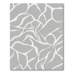 Gray White Organic Flow Rug