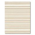 Cream and Taupe Horizontal Stripe Rug