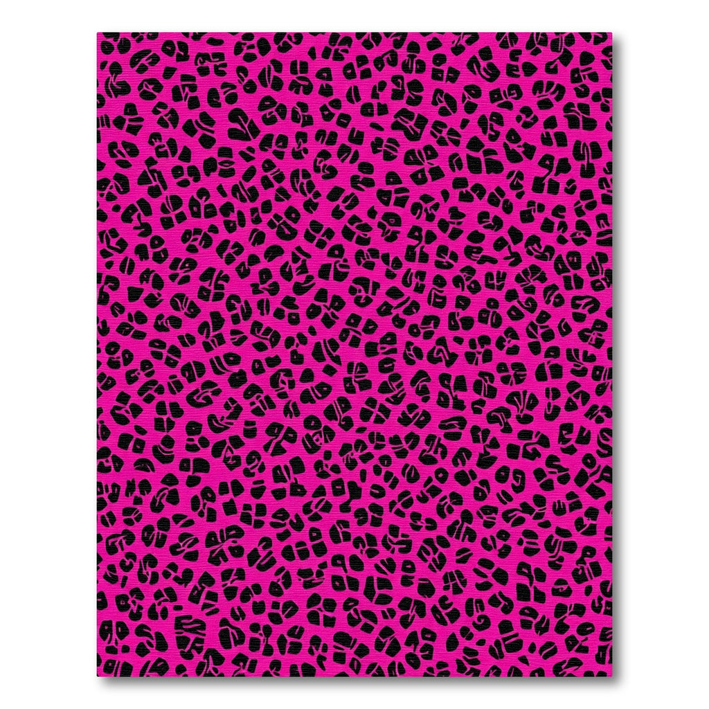 Hot Pink Leopard Spotted Print Rug