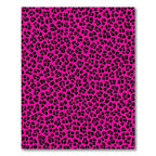 Hot Pink Leopard Spotted Print Rug