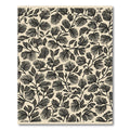 Black Pine Needle Botanical Arrangement Rug