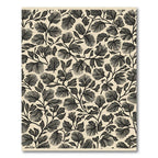 Black Pine Needle Botanical Arrangement Rug