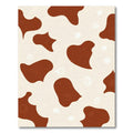 Brown Cream Cow Spots All Over Rug