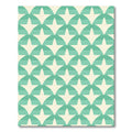 Coastal Teal Starburst Arches Rug