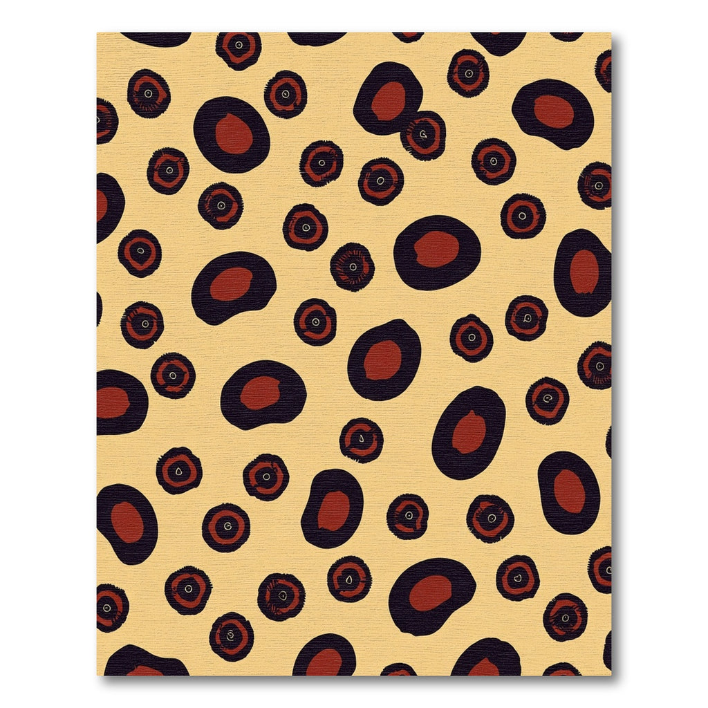 Bold Terra Cotta Spotty Bloom Rug