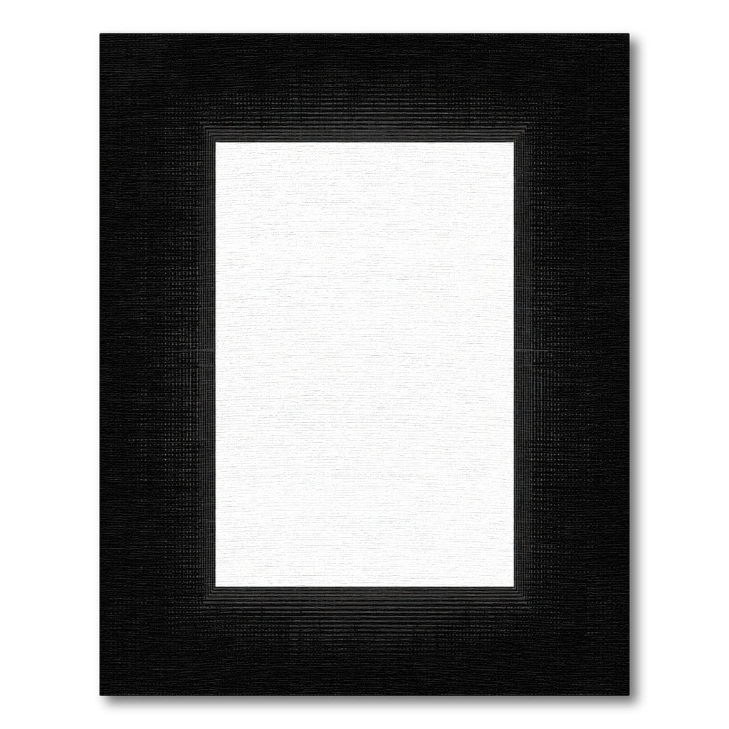 Black White Geometric Grid Frame Rug