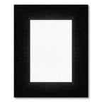 Black White Geometric Grid Frame Rug
