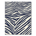 Navy Cream Wild Animal Stripes Rug