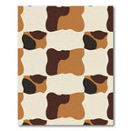 Earthy Organic Shape Patchwork Rug