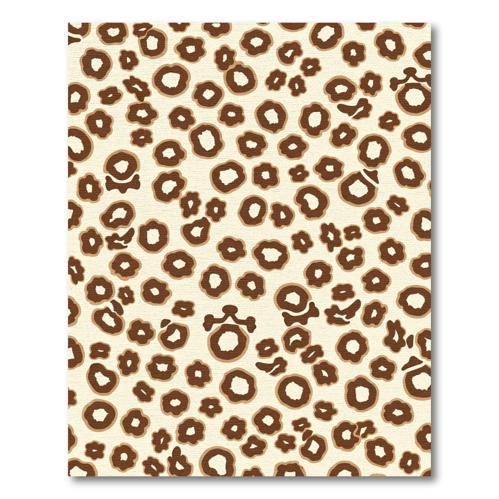 Brown Spotty Animal Print Rug