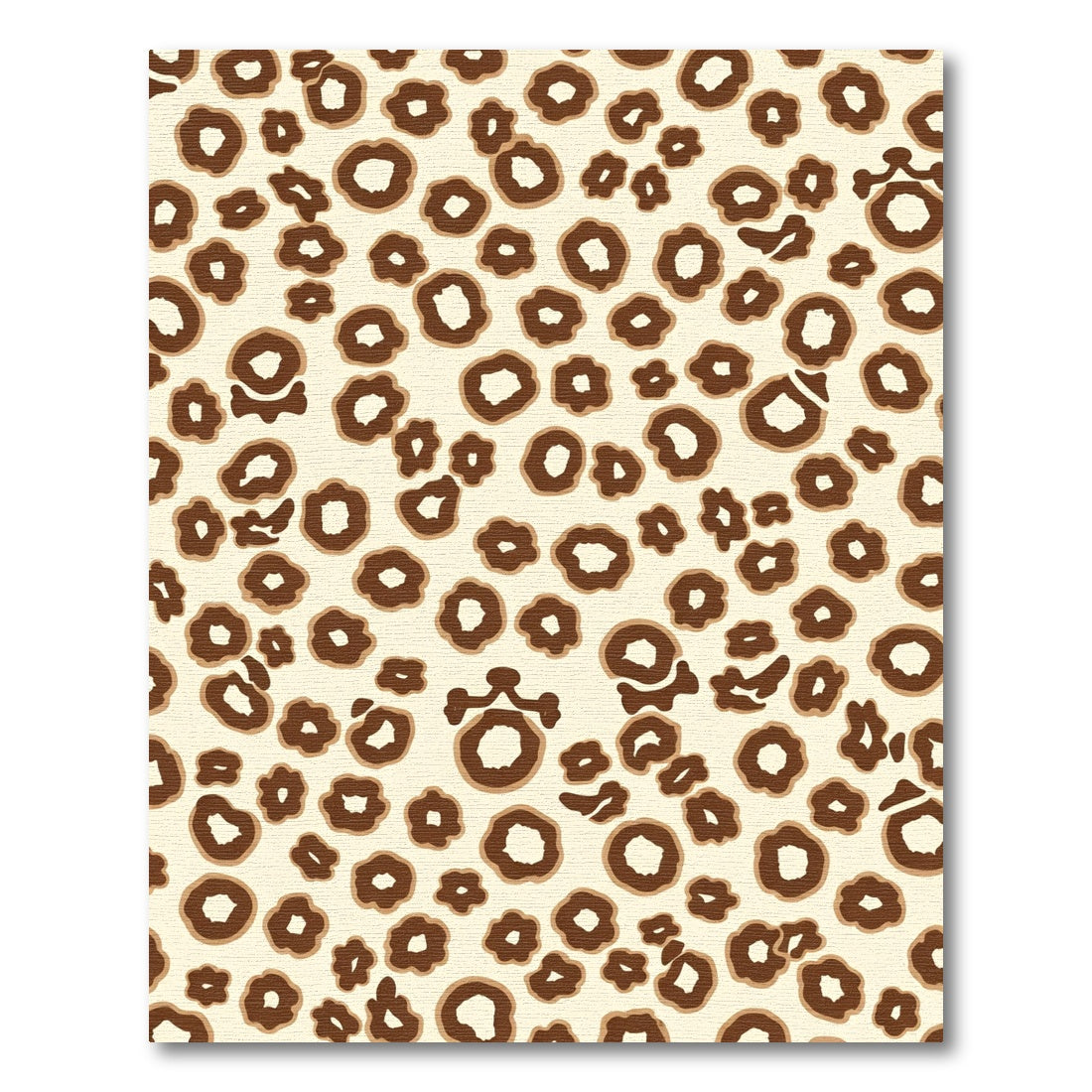 Brown Spotty Animal Print Rug