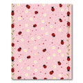 Pink Ladybug Daisy Garden Rug