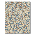 Earthy Blue Pebble Scatter Rug