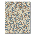 Earthy Blue Pebble Scatter Rug