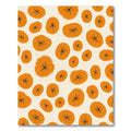 Orange Coral Starburst Round Rug
