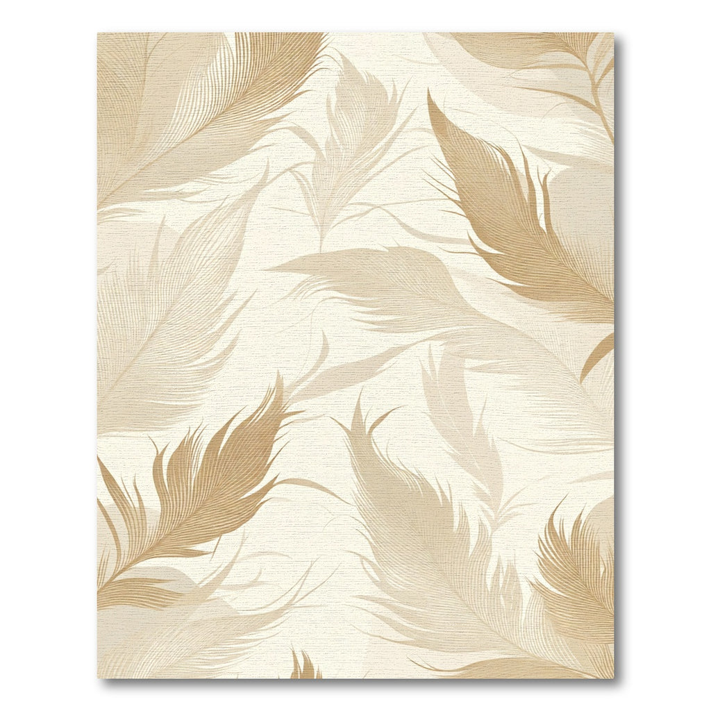 Neutral Beige Feather Meadow Rug