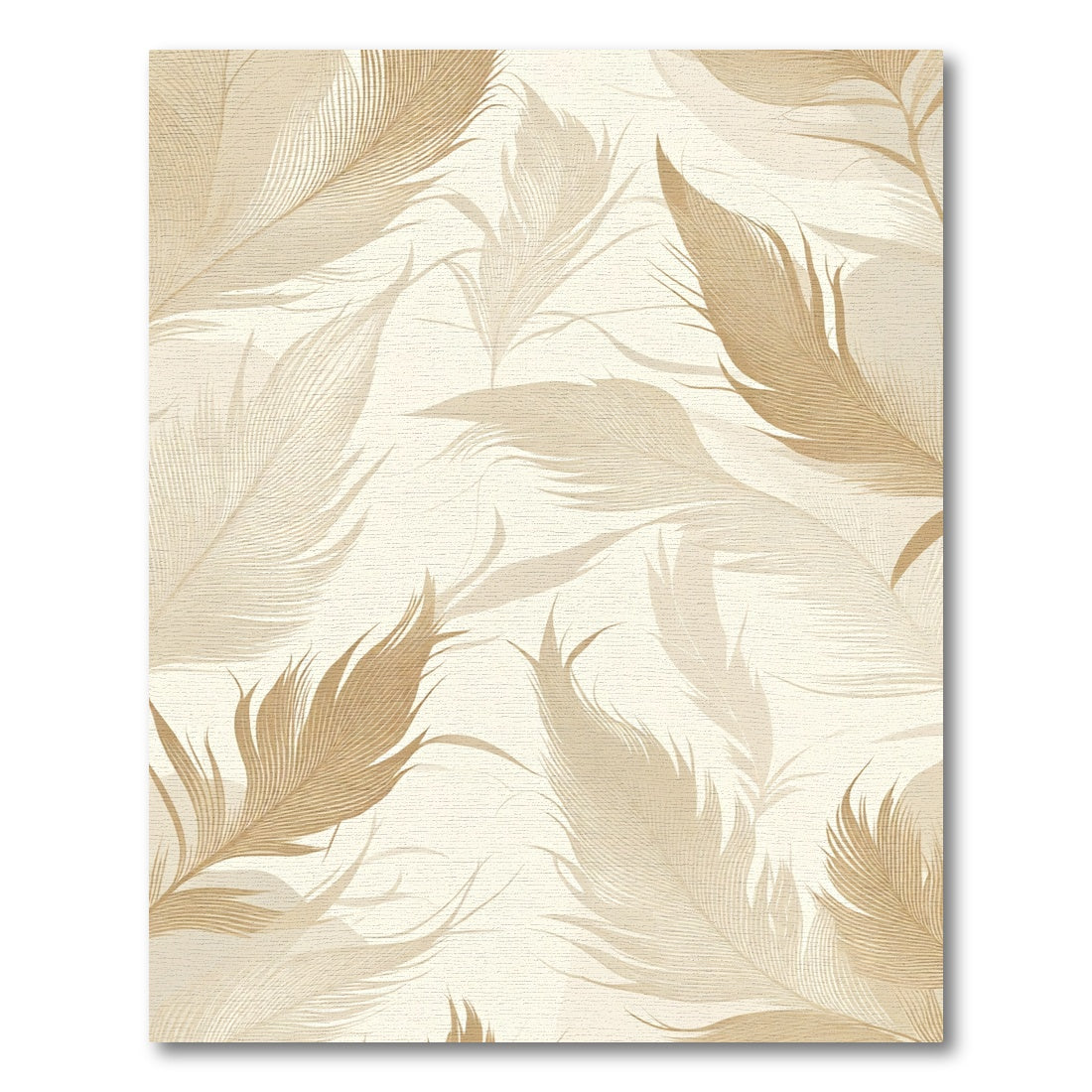 Neutral Beige Feather Meadow Rug