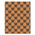 Brown Tan Checkerboard Abstract Shape Rug