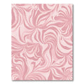 Soft Pink Swirling Petal Composition Rug