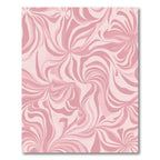 Soft Pink Swirling Petal Composition Rug