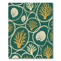 Oceanic Coral Shell Motif Rug