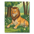 Majestic Golden Tiger Forest Meadow Rug