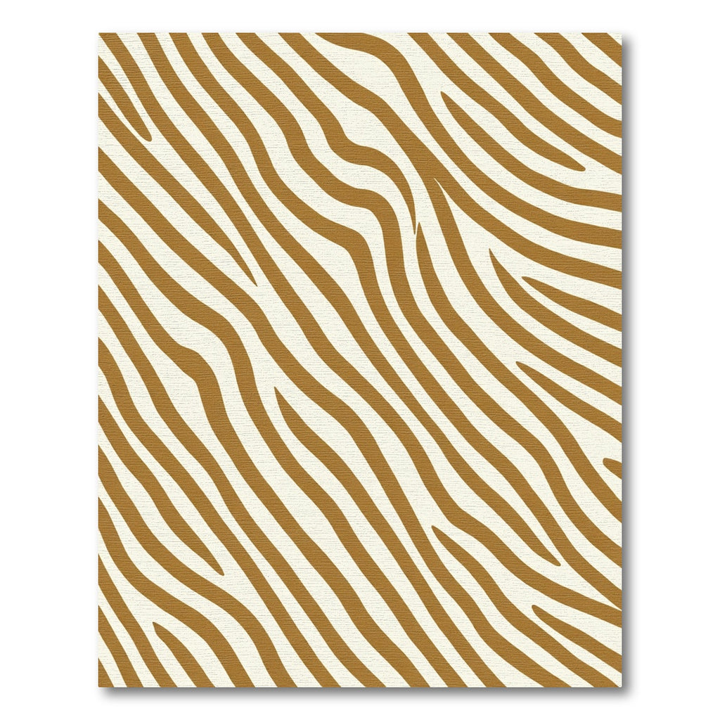 Golden Caramel Zebra Stripes Rug