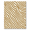 Golden Caramel Zebra Stripes Rug