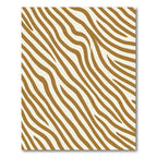 Golden Caramel Zebra Stripes Rug