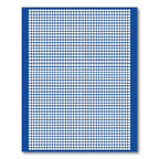 Modern Blue White Dot Grid Rug