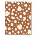 Brown Cream Organic Blob Rug