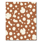 Brown Cream Organic Blob Rug