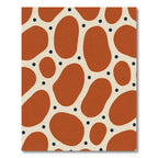 Terra Cotta Abstract Organic Dots Rug