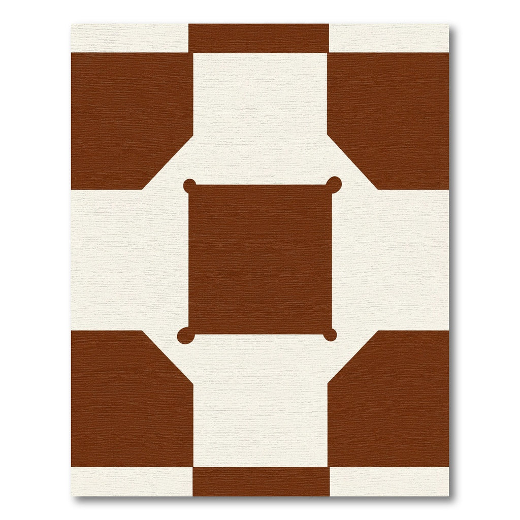 Chocolate Vanilla Square Link Rug