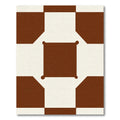 Chocolate Vanilla Square Link Rug