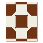 Chocolate Vanilla Square Link Rug